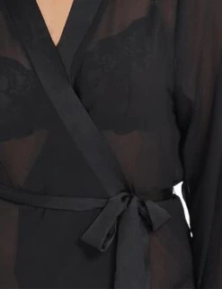 Bluebella Marcella Long Kimono - Black 11 Bluebella Marcella Long Kimono - Black -Belle Lingerie Store 57356 bluebella marcella long kimono black 6