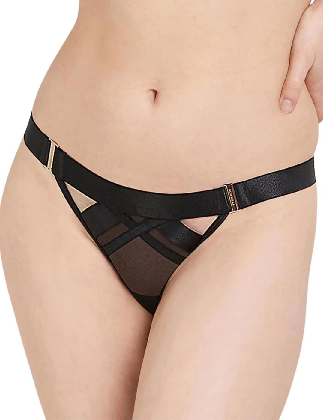 Bluebella Sawyer Thong - Black 1 Bluebella Sawyer Thong - Black