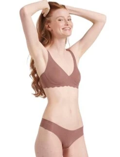 Sloggi Zero Feel Microfibre Thong - Cacao -Belle Lingerie Store 57410 sloggi zero feel microfibre thong cacao 7