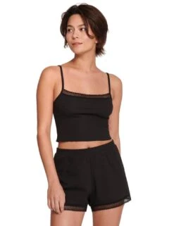 Sloggi Go Ribbed Shorty Brief - Black -Belle Lingerie Store 57429 sloggi go ribbed shorty brief black 4