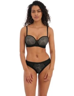 Freya Tailored Brazilian Brief - Black 9 Freya Tailored Brazilian Brief - Black -Belle Lingerie Store 58043 freya tailored brazilian brief black 4