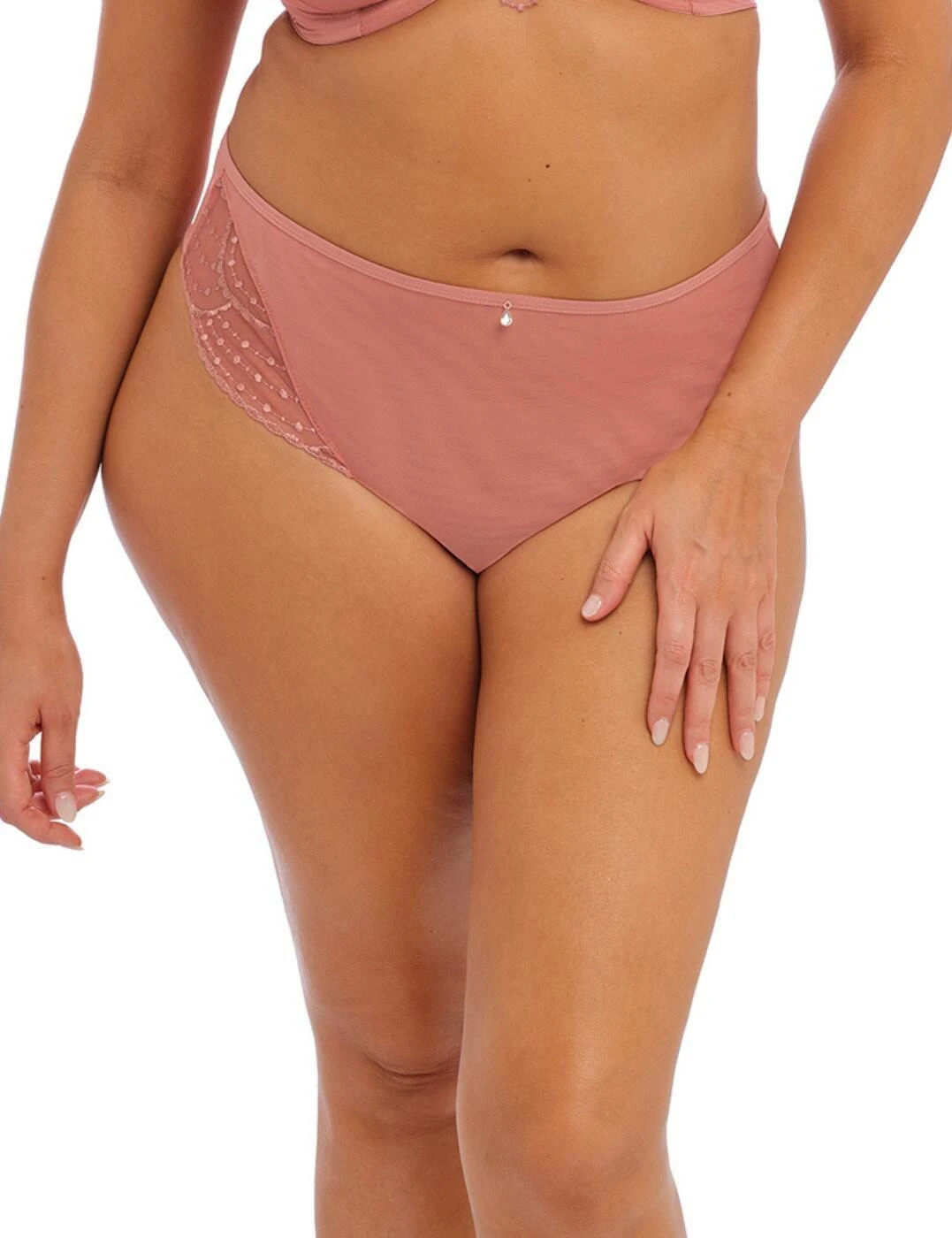Elomi Priya Brazilian Brief - Rose Gold 1 Elomi Priya Brazilian Brief - Rose Gold