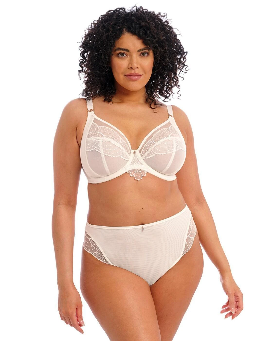 Elomi Priya Brazilian Brief - Vanilla 3 Elomi Priya Brazilian Brief - Vanilla - Image 3