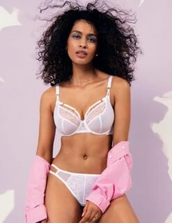 Freya Temptress Plunge Bra - White -Belle Lingerie Store 58071 freya temptress plunge bra white 6