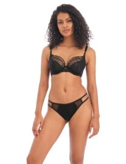 Freya Temptress Brazilian Brief - Black -Belle Lingerie Store 58076 freya temptress brazilian brief black 5