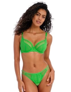 Freya Temptress Brazilian Brief - Poison Green -Belle Lingerie Store 58076 freya temptress brazilian brief poison green 5