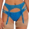 Freya Temptress Suspender Belt - Med Blue