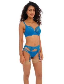 Freya Temptress Suspender Belt - Med Blue -Belle Lingerie Store 58079 freya temptress suspender belt med blue 5