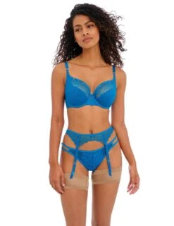 Freya Temptress Suspender Belt - Med Blue -Belle Lingerie Store 58079 freya temptress suspender belt med blue 7