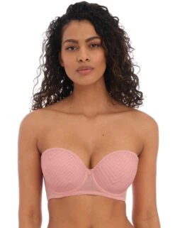 Freya Tailored Padded Strapless Bra - Ash Rose