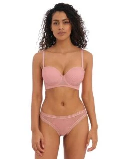 Freya Tailored Padded Strapless Bra - Ash Rose -Belle Lingerie Store 58090 freya tailored padded strapless bra ash rose 7