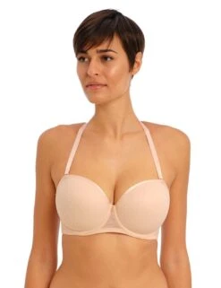 Freya Tailored Padded Strapless Bra - Natural Beige -Belle Lingerie Store 58090 freya tailored padded strapless bra natural beige 3