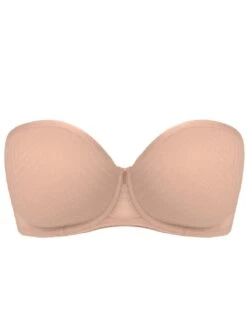 Freya Tailored Padded Strapless Bra - Natural Beige -Belle Lingerie Store 58090 freya tailored padded strapless bra natural beige 7