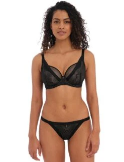 Freya Tailored Brief - Black -Belle Lingerie Store 58092 freya tailored brief black 5