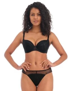 Freya Signature Brazilian Brief - Black 10 Freya Signature Brazilian Brief - Black -Belle Lingerie Store 58094 freya signature brazilian brief black 5