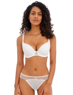 Freya Signature Brazilian Brief - White -Belle Lingerie Store 58094 freya signature brazilian brief white 5