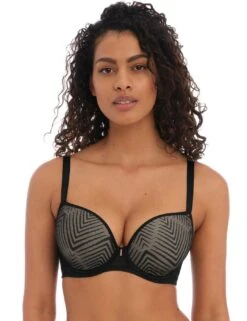 Freya Tailored Plunge T Shirt Bra - Black