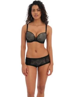 Freya Tailored Plunge T Shirt Bra - Black -Belle Lingerie Store 58121 freya tailored plunge t shirt bra black 5