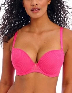 Freya Tailored Plunge T Shirt Bra - Love Potion -Belle Lingerie Store 58121 freya tailored plunge t shirt bra love potion 5