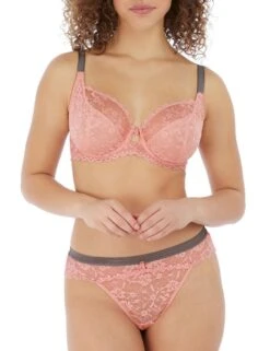 Freya Offbeat Plunge Bra - Rosehip -Belle Lingerie Store 58136 freya offbeat plunge bra rosehip 4