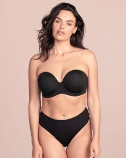 Wacoal Red Carpet Strapless Underwired Bra - Black -Belle Lingerie Store 58467a45 wacoal red carpet strapless underwired bra black 8