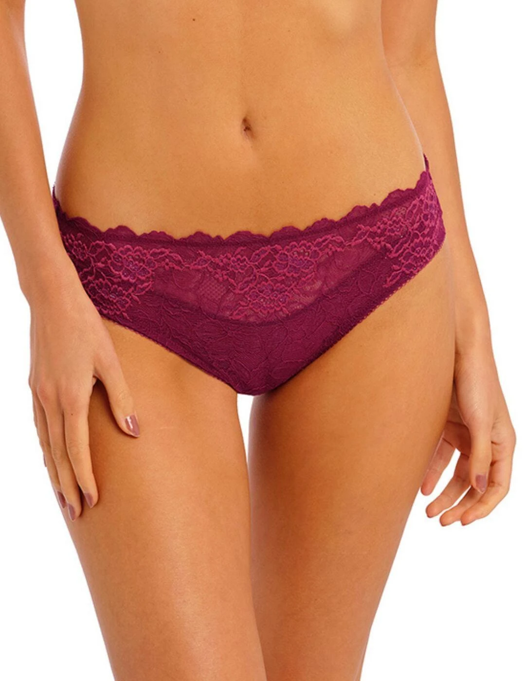 Wacoal Lace Perfection Brief - Red Plum 1 Wacoal Lace Perfection Brief - Red Plum