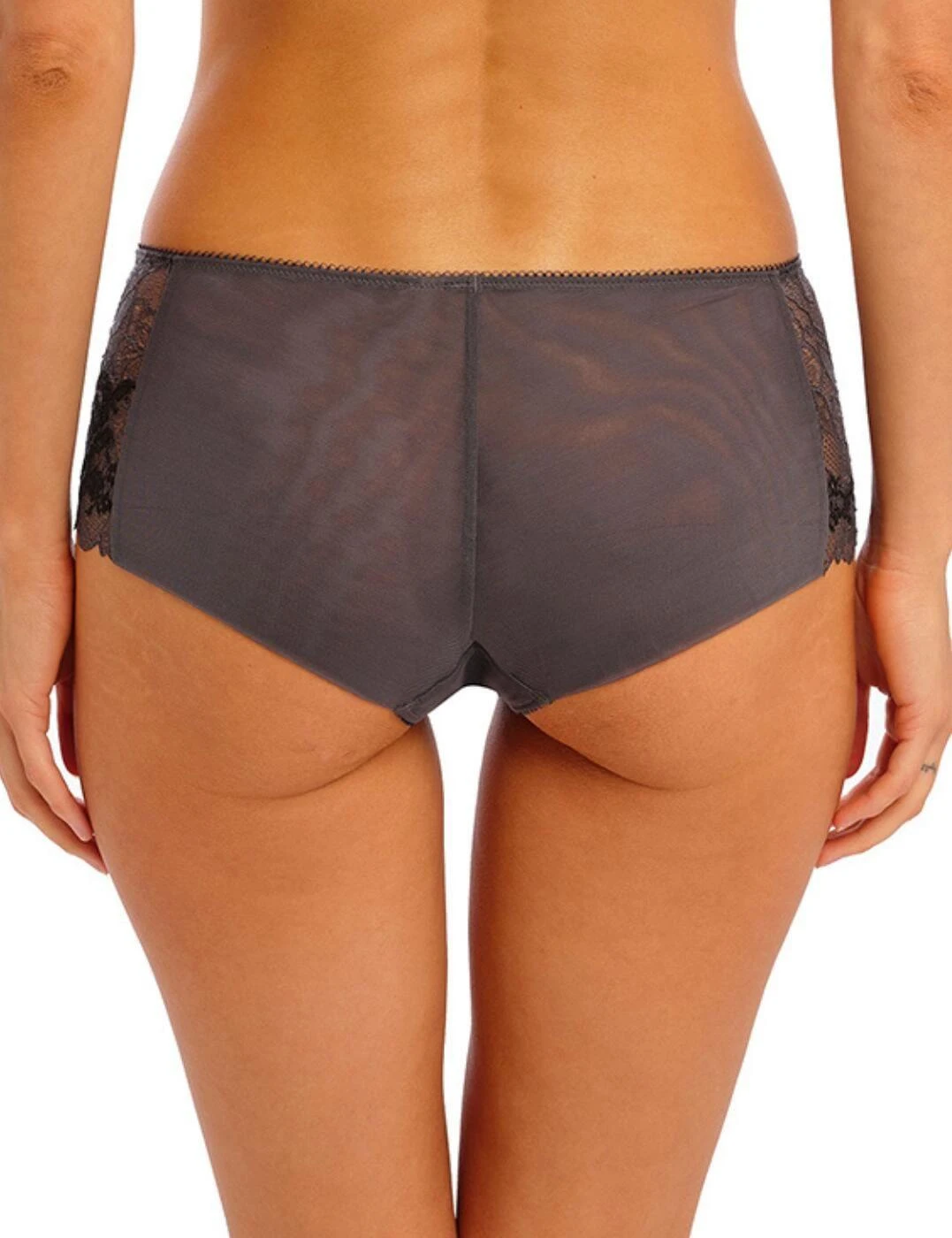 Wacoal Lace Perfection Shorty Brief - Charcoal 2 Wacoal Lace Perfection Shorty Brief - Charcoal - Image 2