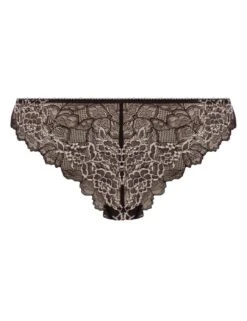 Wacoal Lace Perfection Tanga Brief - Black/Ivory -Belle Lingerie Store 58478 wacoal lace perfection tanga brief blackivory 3