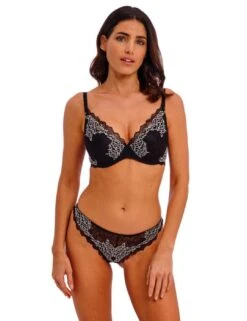 Wacoal Lace Perfection Tanga Brief - Black/Ivory -Belle Lingerie Store 58478 wacoal lace perfection tanga brief blackivory 4