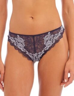 Wacoal Lace Perfection Tanga Brief - Evening Blue