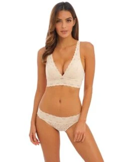 Wacoal Halo Lace Non Wired Soft Cup Bra - Nude -Belle Lingerie Store 58521 wacoal halo lace non wired soft cup bra nude 4