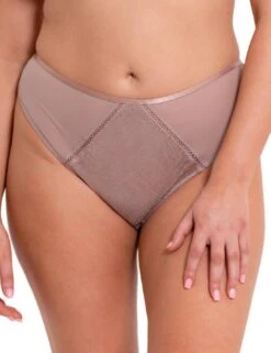 Curvy Kate Amaze High Waist Brazilian Brief - Mink