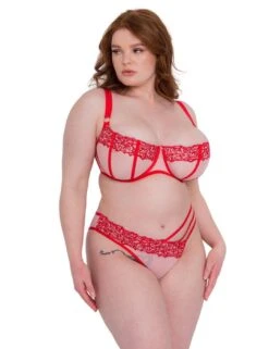 Scantilly By Curvy Kate Tantric Brazilian Brief - Pink/Red 11 Scantilly By Curvy Kate Tantric Brazilian Brief - Pink/Red -Belle Lingerie Store 58535 scantilly by curvy kate tantric brazilian brief pinkred 5