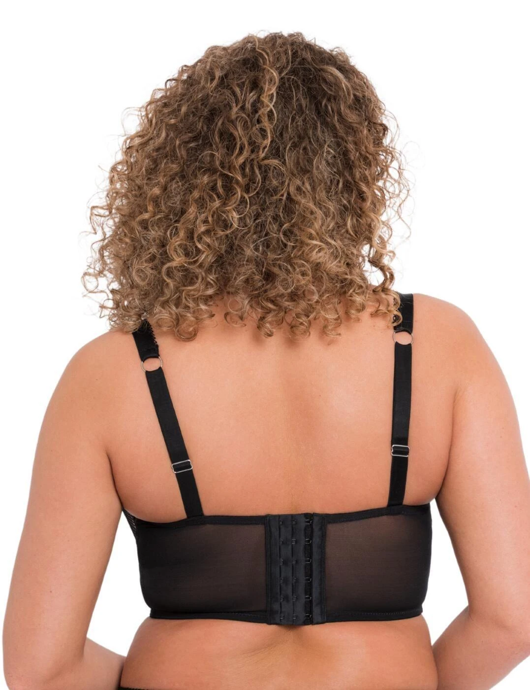 Curvy Kate Gin Fizz Longline Balcony Bra - Black/Blush 2 Curvy Kate Gin Fizz Longline Balcony Bra - Black/Blush - Image 2