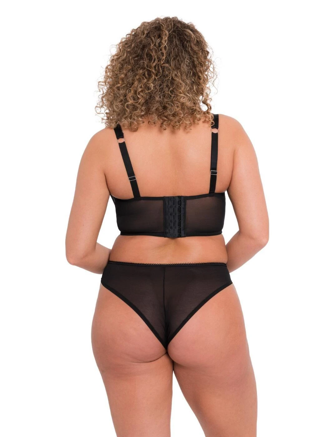 Curvy Kate Gin Fizz Longline Balcony Bra - Black/Blush 5 Curvy Kate Gin Fizz Longline Balcony Bra - Black/Blush - Image 5