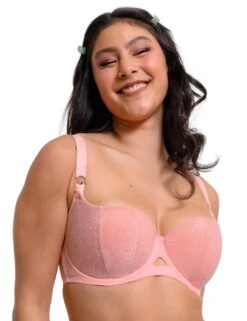 Curvy Kate Lift Off Padded Balcony Bra - Rose Sparkle