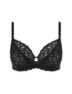 Wacoal Raffine Plunge Bra - Black -Belle Lingerie Store 58636 wacoal raffine plunge bra black 3