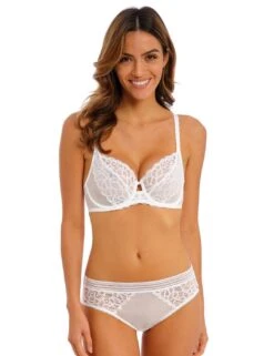 Wacoal Raffine Plunge Bra - White -Belle Lingerie Store 58636 wacoal raffine plunge bra white 6