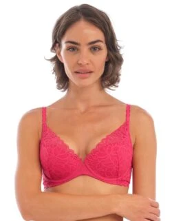 Wacoal Raffine Padded Plunge Bra - Framboise