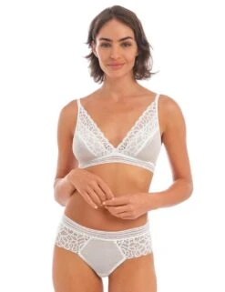 Wacoal Raffine Tanga Brief - White -Belle Lingerie Store 58645 wacoal raffine tanga brief white 4