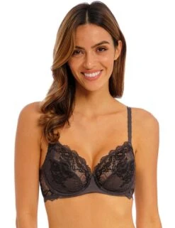 Wacoal Lace Perfection Underwired Bra - Charcoal