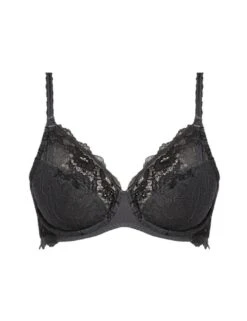 Wacoal Lace Perfection Underwired Bra - Charcoal -Belle Lingerie Store 58676 wacoal lace perfection underwired bra charcoal 3