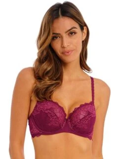 Wacoal Lace Perfection Underwired Bra - Red Plum