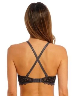 Wacoal Lace Perfection Underwired Contour Bra - Charcoal -Belle Lingerie Store 58680 wacoal lace perfection underwired contour bra charcoal 3