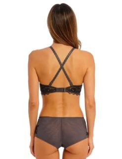 Wacoal Lace Perfection Underwired Contour Bra - Charcoal -Belle Lingerie Store 58680 wacoal lace perfection underwired contour bra charcoal 8