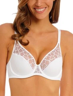 Wacoal Lisse Full Cup Bra - White -Belle Lingerie Store 58682 wacoal lisse full cup bra white 3