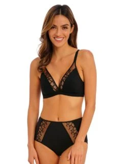 Wacoal Lisse Non Wired Bra - Black 10 Wacoal Lisse Non Wired Bra - Black -Belle Lingerie Store 58683 wacoal lisse non wired bra black 5