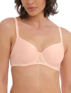 Wacoal Lisse Moulded Spacer Bra - Peach Blush -Belle Lingerie Store 58684 wacoal lisse moulded spacer bra peach blush 4