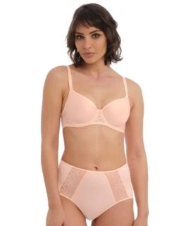 Wacoal Lisse Moulded Spacer Bra - Peach Blush -Belle Lingerie Store 58684 wacoal lisse moulded spacer bra peach blush 5