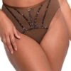Scantilly By Curvy Kate Senses High Waist Brief - Leopard Brown